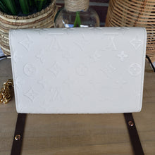 Load image into Gallery viewer, Inspired White Leather Monogram Embossed Crossbody
