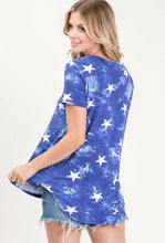 Load image into Gallery viewer, Skye Americana V-Neck Star Top
