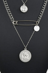 Minimalist Design Antique Coins Necklace